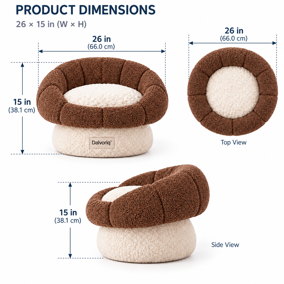 Dalvoriq™ Sculptural Ceramic Accent Bowl – Organic Modern Decorative Home Piece