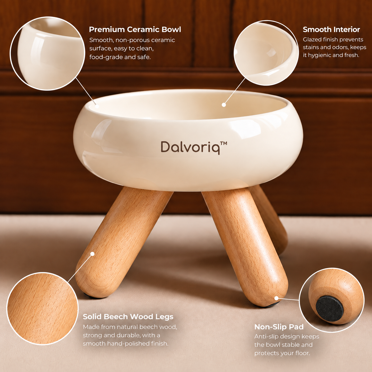 Dalvoriq™ Sculptural Ceramic Decorative Vessel – Organic Modern Home Accent