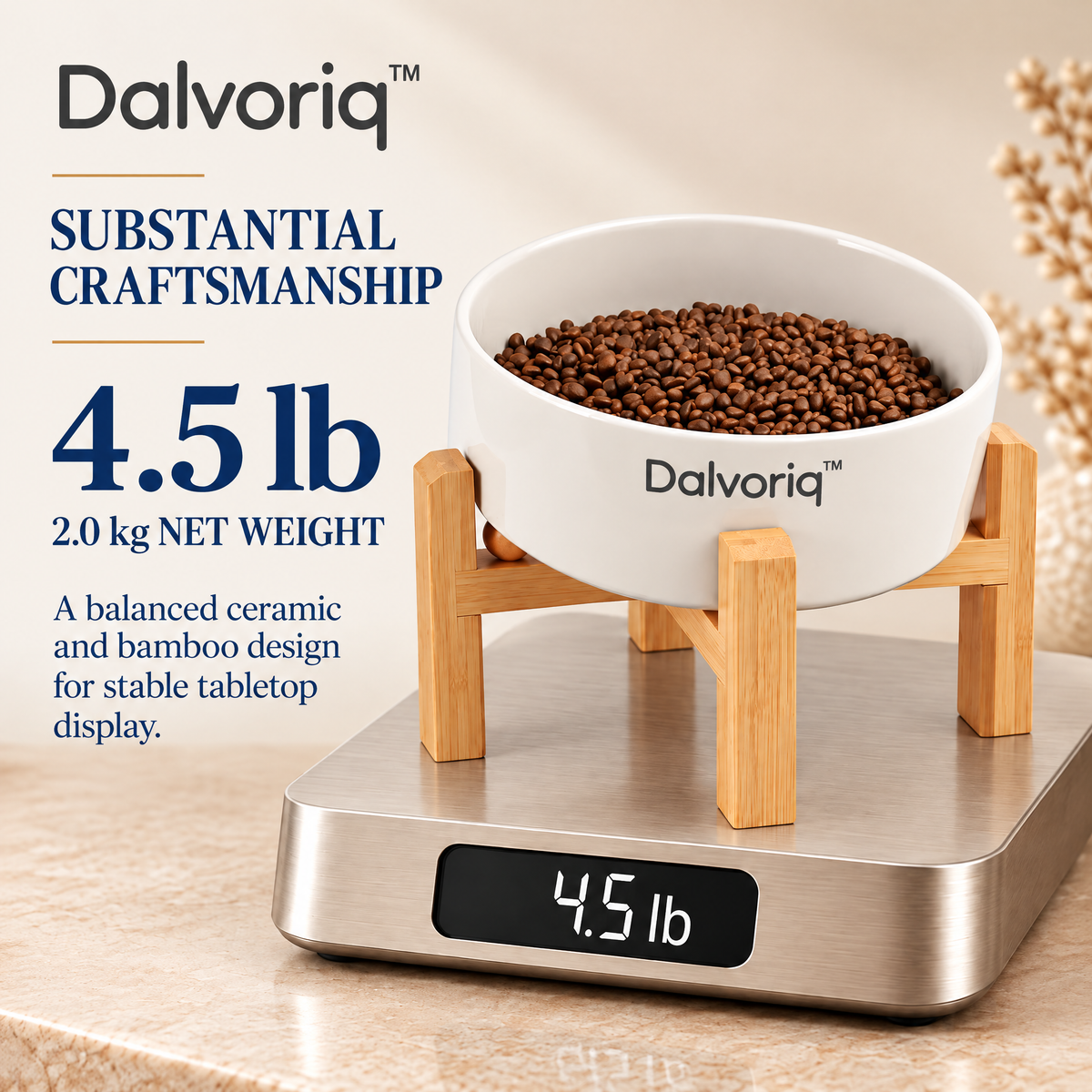 Dalvoriq™ Sculptural Ceramic Decorative Accent – Organic Modern Home Statement Piece