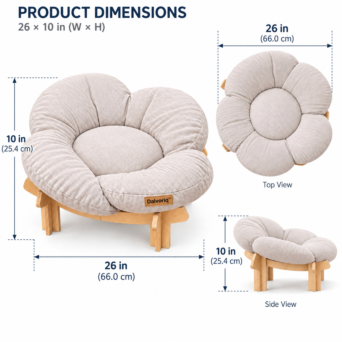 Dalvoriq™ Organic Sculptural Ceramic Accent – Modern Decorative Home Statement Piece