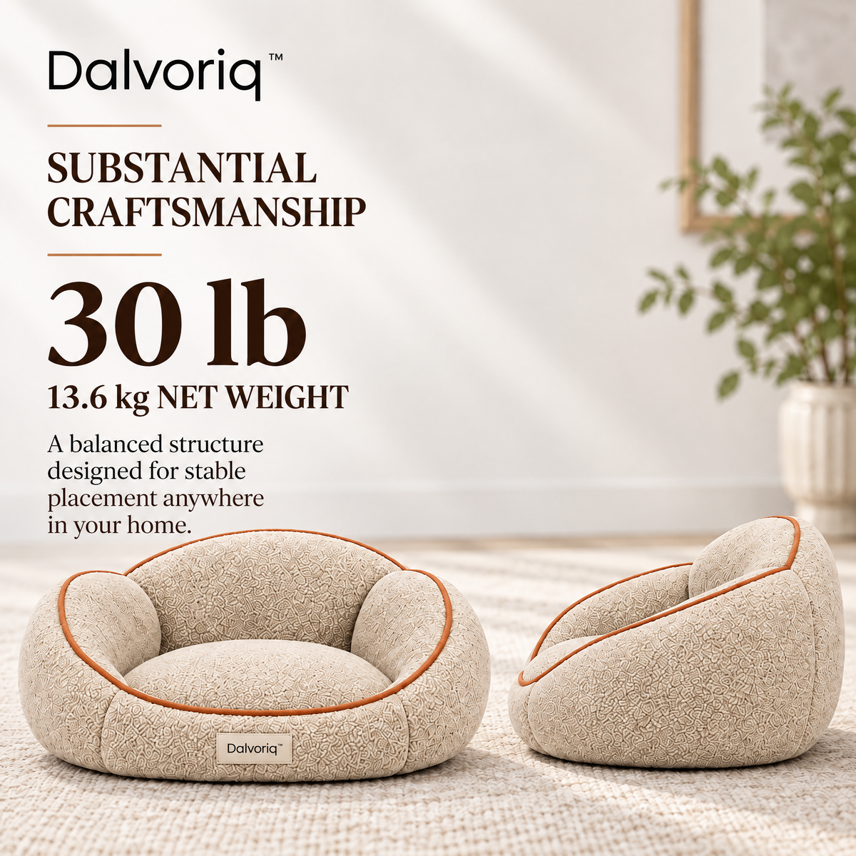 Dalvoriq™ Organic Sculptural Accent Piece – Modern Decorative Home Art