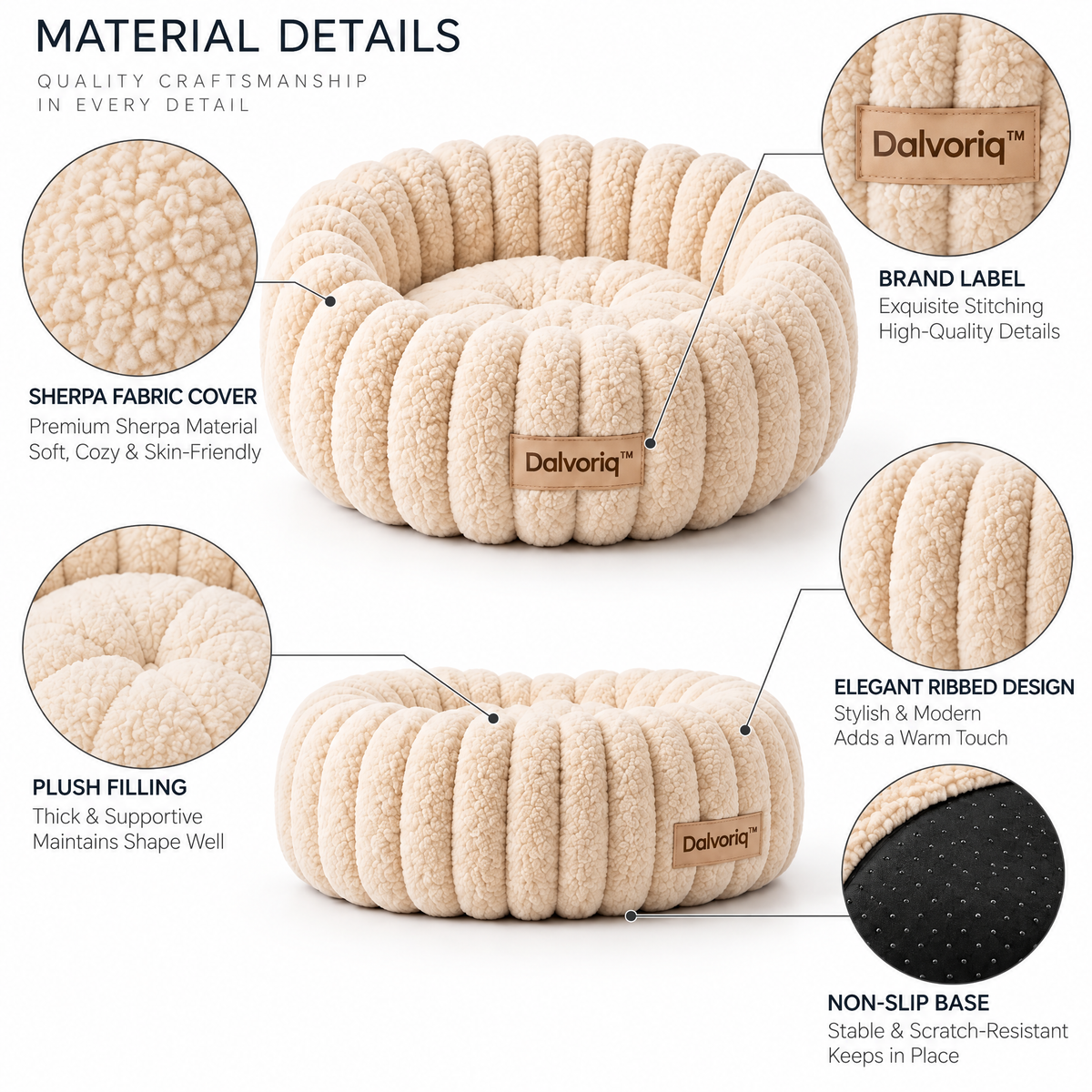 Dalvoriq™ Sculptural Ceramic Decorative Bowl – Organic Modern Home Accent
